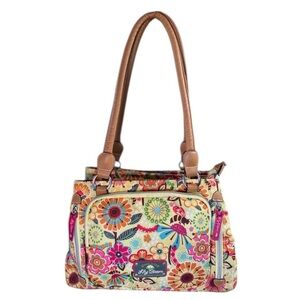 Lily Bloom Colorful Floral Shoulder Bag